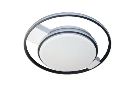 Светильник потолочный LED с пультом HIGH-TECH LED LAMPS 82001 Natali Kovaltseva белый на 1 лампу, основание белое чёрное в стиле хай-тек с пультом кольца фото 7